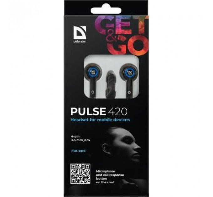 Навушники Defender Pulse 420 Blue (63423)