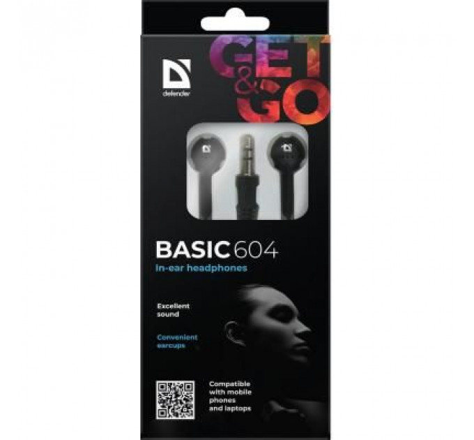 Навушники Defender Basic 604 Black (63604)