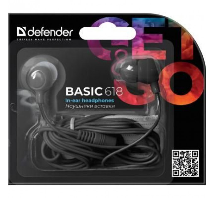 Навушники Defender Basic 618 Black (63618)