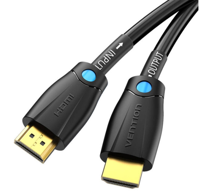 Vention Кабель мультимедійний HDMI to HDMI 10.0m V2.0 Engineering 4K 60Hz 18Gbps HD 7.1 PVC Black Vention (AAMBL)