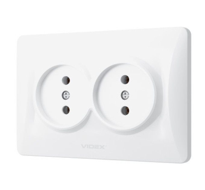 Videx Розетка Videx BINERA 2ая (VF-BNSK2-W)