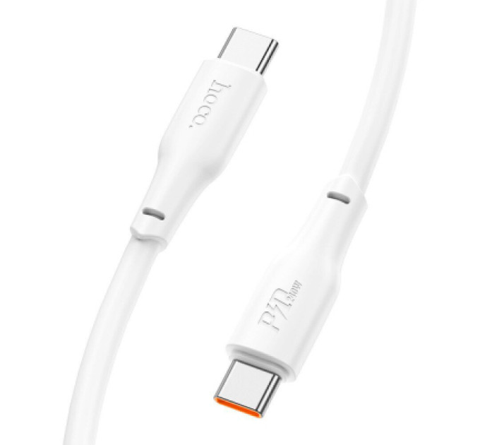 HOCO Дата кабель USB-C to USB-C 1.0m 240W TPE X93 white HOCO (6931474790736)