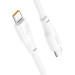 HOCO Дата кабель USB-C to USB-C 1.0m 240W TPE X93 white HOCO (6931474790736)