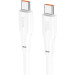 HOCO Дата кабель USB-C to USB-C 1.0m 240W TPE X93 white HOCO (6931474790736)