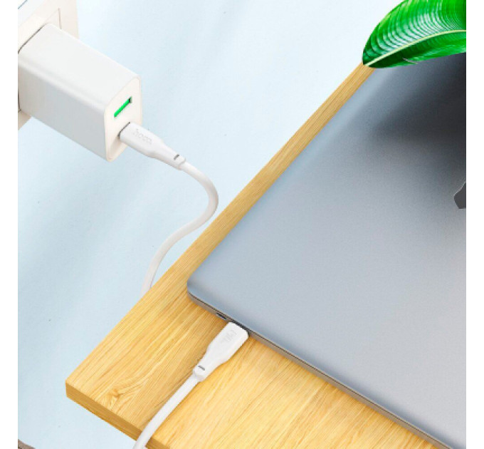 HOCO Дата кабель USB-C to USB-C 1.0m 240W TPE X93 white HOCO (6931474790736)