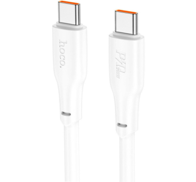 HOCO Дата кабель USB-C to USB-C 1.0m 240W TPE X93 white HOCO (6931474790736)