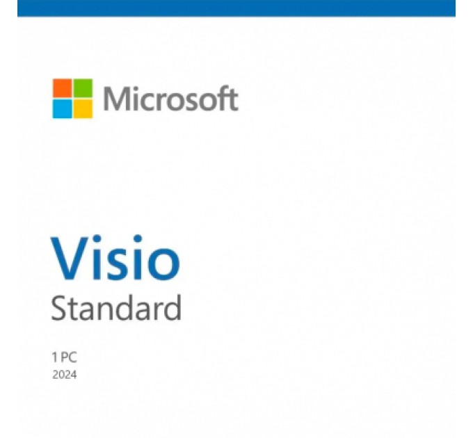 Microsoft Офісний додаток Microsoft Visio Std 2024 All Lng Retail Online ESD Конверт (EP2-07167-ESD)