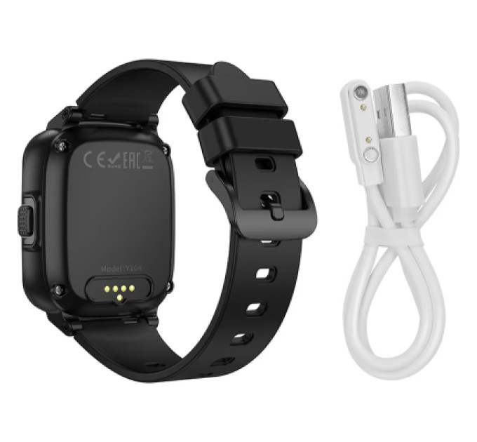 HOCO Смарт-годинник HOCO Y104 4G children phone-watch Black (6942007646352)