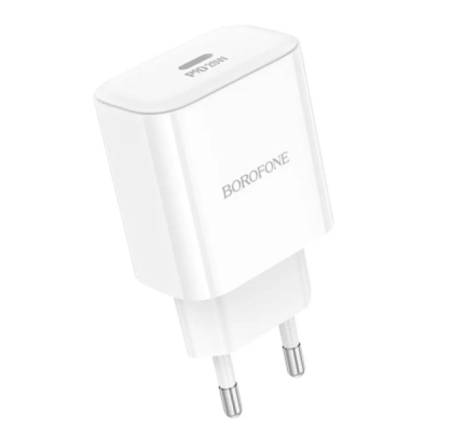 BOROFONE Зарядний пристрій BOROFONE 1xUSB-C PD20W BA81A white (6941991108181)