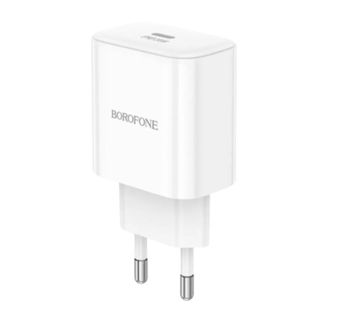 BOROFONE Зарядний пристрій BOROFONE 1xUSB-C PD20W BA81A white (6941991108181)