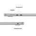 Apple Ноутбук Apple MacBook Air 15 M5 A3448 Midnight (MDVH4UA/A)