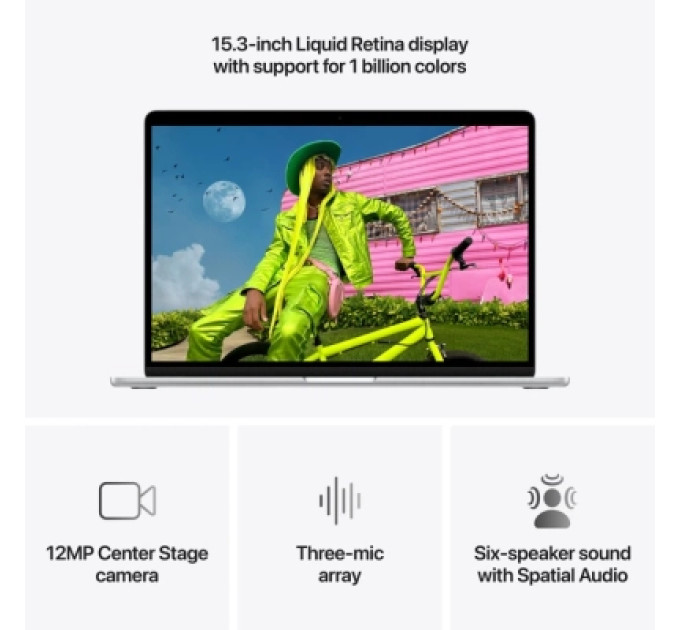 Apple Ноутбук Apple MacBook Air 15 M5 A3448 Midnight (MDVH4UA/A)