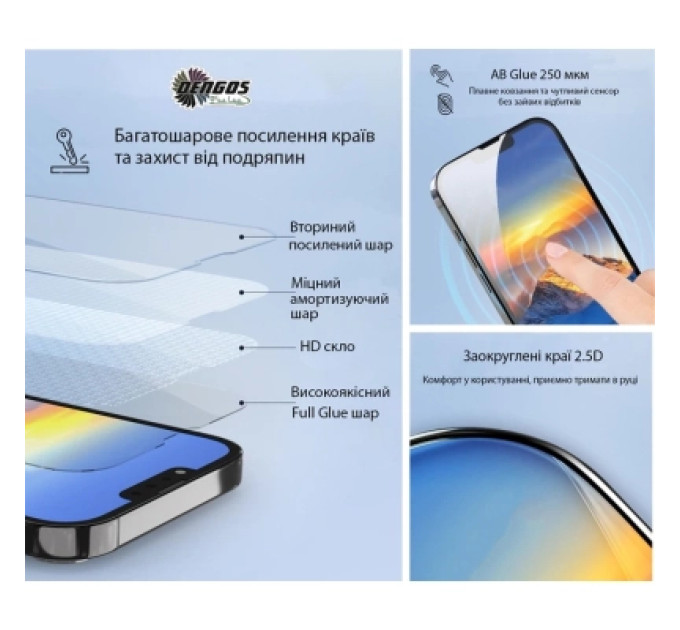 Dengos Чохол до мобільного телефона Dengos Matte Cover + Glass Xiaomi 15T Black (DG-KM-199)