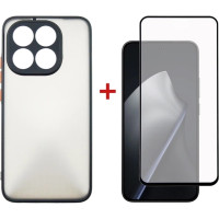 Чохол до мобільного телефона Dengos Matte Cover + Glass Xiaomi 15T Black (DG-KM-199)