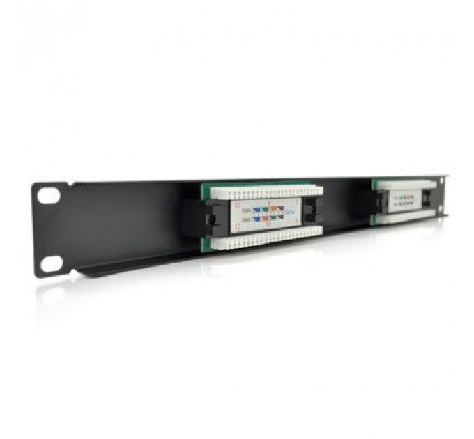 Патч-панель 19" 12хRJ-45 UTP 1U cat.5e Pipo (PP125191U)