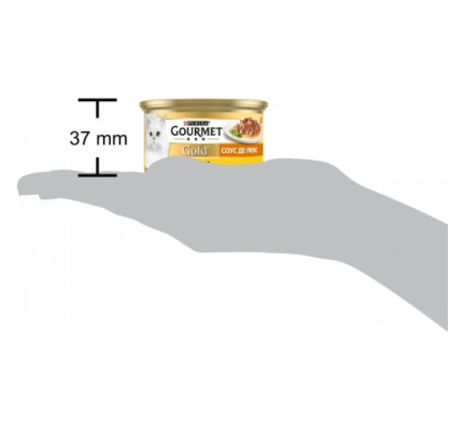Purina Gourmet Вологий корм для кішок Purina Gourmet Gold. Соус Де-Люкс з куркою 85 г (7613036705103)