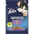 Purina Felix Вологий корм для кішок Purina Felix Fantastic з ягням у желе 85 г (7613039838969)