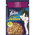 Purina Felix Вологий корм для кішок Purina Felix Sensations Jellies з качкою та шпинатом у желе 85 г (7613039831281)