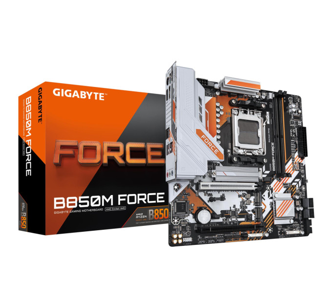 GIGABYTE Материнська плата AMD B850 SAM5 MATX B850M FORCE GIGABYTE