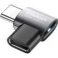 Essager Перехідник USB-C F to USB-C M USB 4.0 40Gbps 240W 90° corner Essager (EOTG7-YH0G-P)