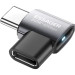 Essager Перехідник USB-C F to USB-C M USB 4.0 40Gbps 240W 90° corner Essager (EOTG7-YH0G-P)
