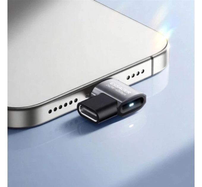 Essager Перехідник USB-C F to USB-C M USB 4.0 40Gbps 240W 90° corner Essager (EOTG7-YH0G-P)