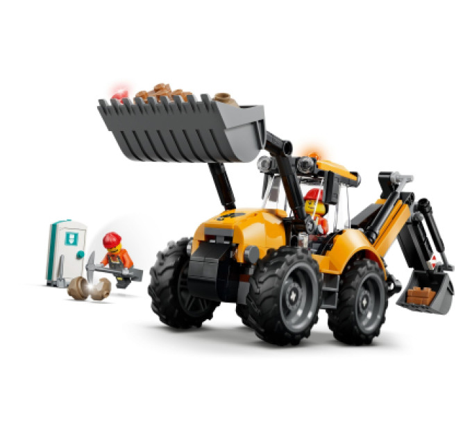 LEGO Конструктор LEGO City Жовтий екскаватор-навантажувач (60480)