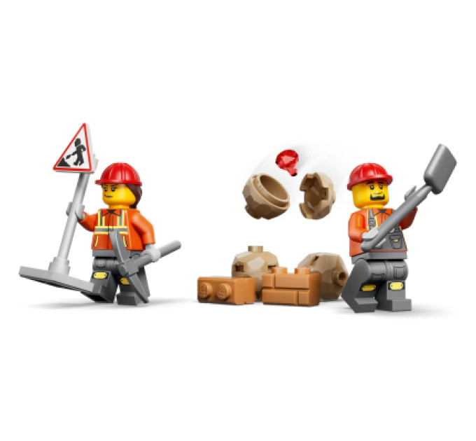 LEGO Конструктор LEGO City Жовтий екскаватор-навантажувач (60480)