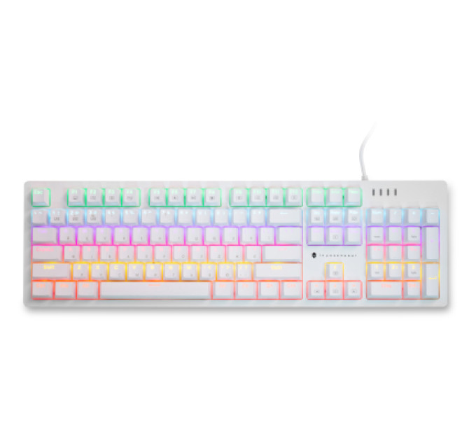 Thunderobot Клавіатура Thunderobot K104 Red Switch USB UA White (6932066308162)