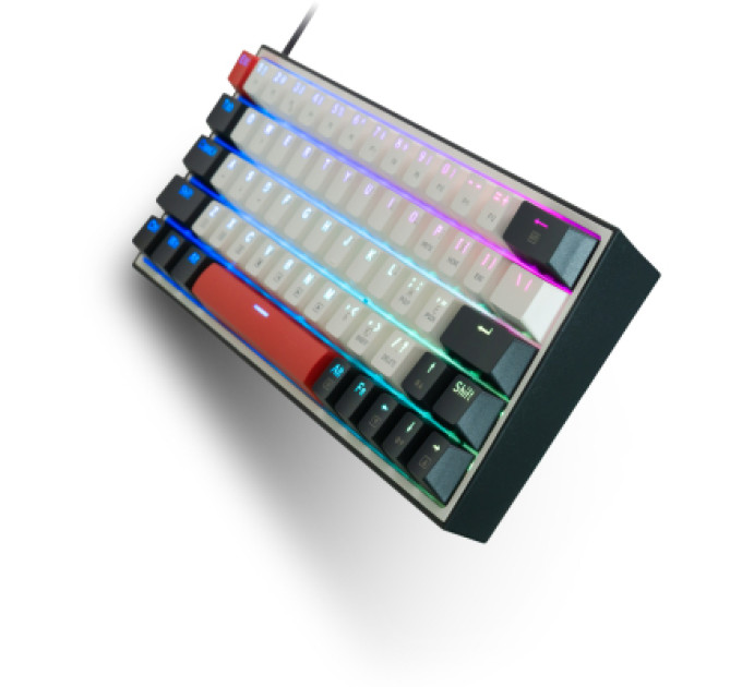 Thunderobot Клавіатура Thunderobot K63 RGB Red Switch USB UA White (6932066313449)