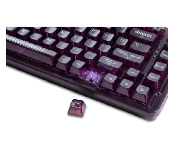 Thunderobot Клавіатура Thunderobot K75 TKL RGB Tri-mode Violet Mist Moon Switch UA Purple (6932066305550)