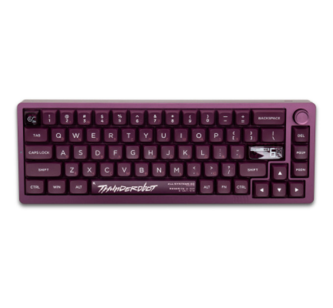 Thunderobot Клавіатура Thunderobot VIC68 Gateron Magnetic Jade Switch Purple USB UA (6932066317201)