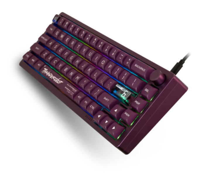 Thunderobot Клавіатура Thunderobot VIC68 Gateron Magnetic Jade Switch Purple USB UA (6932066317201)