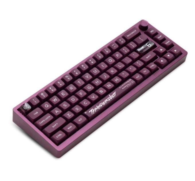 Thunderobot Клавіатура Thunderobot VIC68 Gateron Magnetic Jade Switch Purple USB UA (6932066317201)