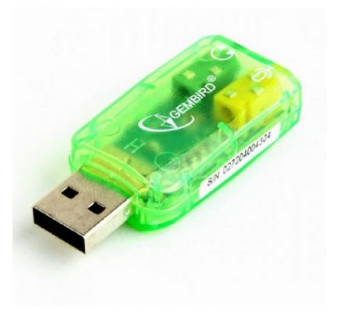 Перехідник USB2.0-Audio Gembird (SC-USB-01)