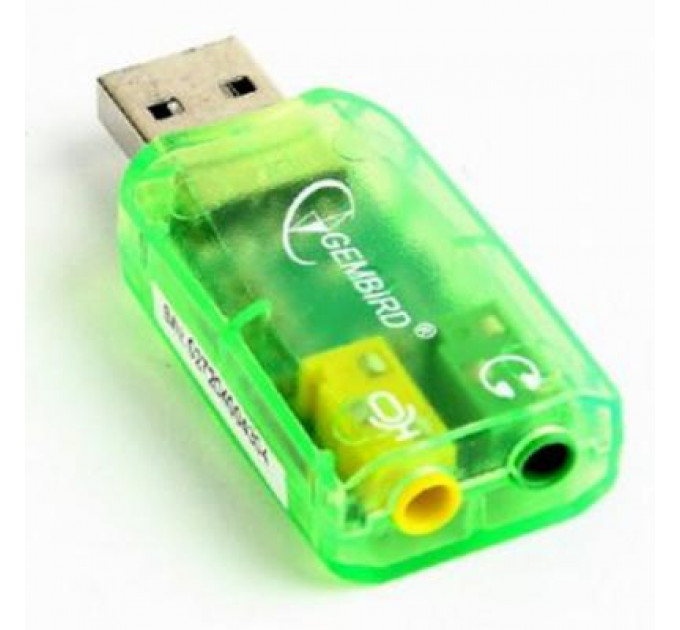 Перехідник USB2.0-Audio Gembird (SC-USB-01)