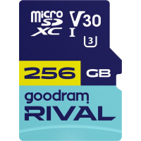 Карта пам`яті MicroSDXC 256GB UHS-I/U3 Class 10 Goodram + SD-adapter R100/W70MB/s + SD-adapter (GGSM3AA-2560R12)