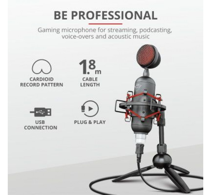 Мікрофон Trust GXT 244 Buzz USB Streaming Microphone Black (23466)