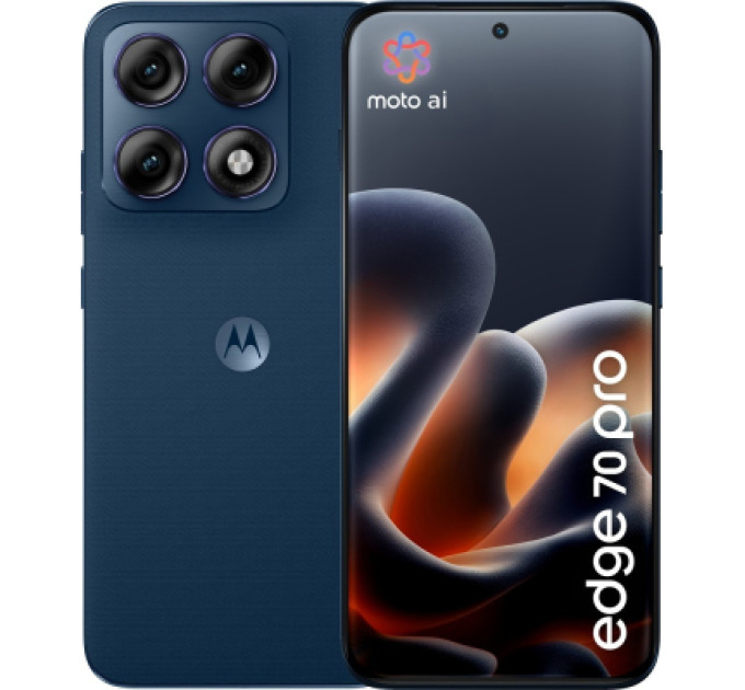 Motorola Мобільний телефон Motorola Edge 70 Pro 8/256GB Titan (Dark Blue) (PBC20087RS)
