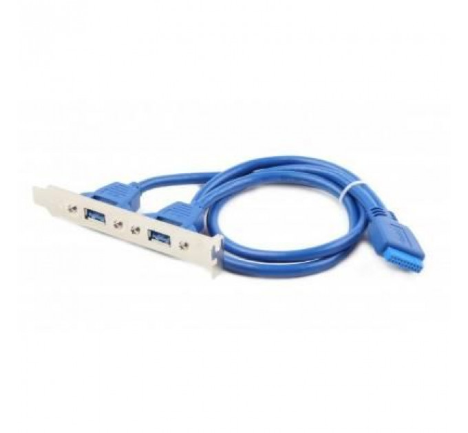Кабель для передачі даних USB 3.0 розетка на кронштейні 10P 45 см Cablexpert (CC-USB3-RECEPTACLE)
