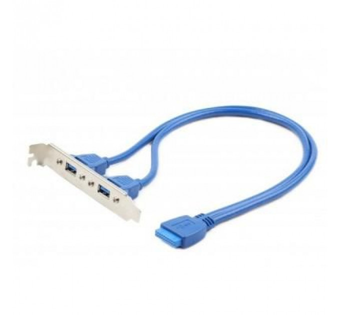 Кабель для передачі даних USB 3.0 розетка на кронштейні 10P 45 см Cablexpert (CC-USB3-RECEPTACLE)