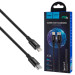 HOCO Дата кабель USB-C to Lightning 2.0m 3A 20W nylon X14 black HOCO (6931474752208)