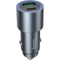 HOCO Зарядний пристрій HOCO 1xUSB-C PD30W + 1xUSB QC3.0 48W car adapter Z60 gray (6942007642095)