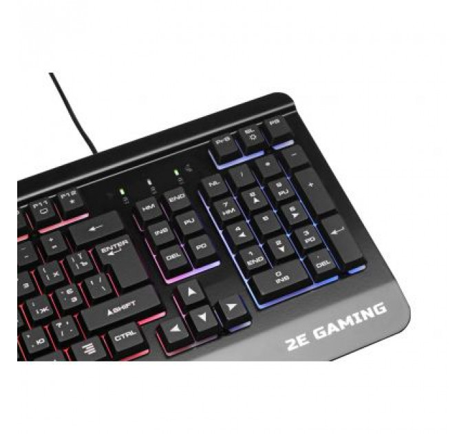 Клавіатура 2E KG320 LED USB Black Ukr (2E-KG320UB)