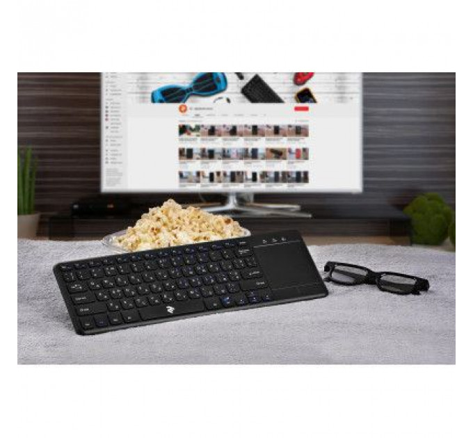 Клавіатура 2E KT100 Touch Wireless Black (2E-KT100WB)