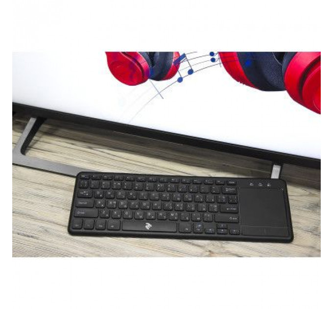 Клавіатура 2E KT100 Touch Wireless Black (2E-KT100WB)