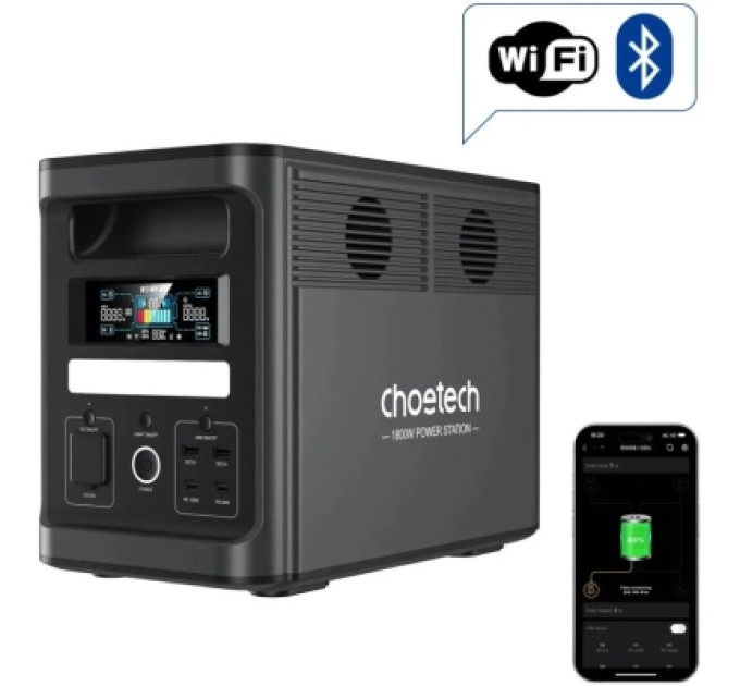 Choetech Зарядна станція Choetech 1800W 1536Wh (BS065-BQB)