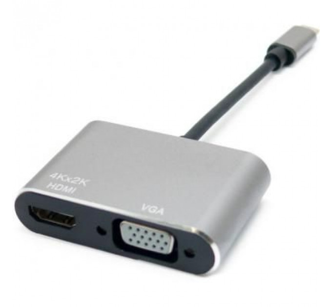 Перехідник Type-C to HDMI / VGA Extradigital (KBV1743)