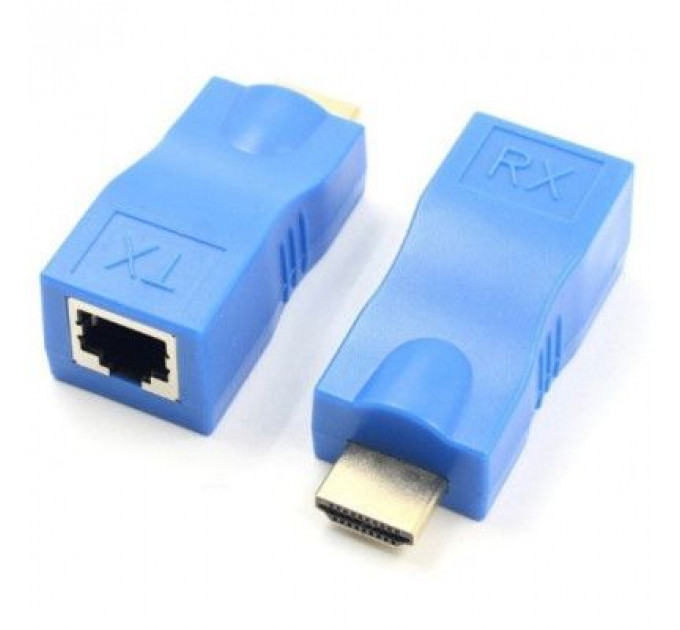 Перехідник HDMI к кабелю RJ45 (Patch Cord) 30m Extradigital (KBH1754)