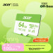 Acer Карта пам'яті Acer 64GB microSD MSC100 /U3/V30/A1/C10 R 100MB/s / Write 30MB/s (BL.9BWWA.336)